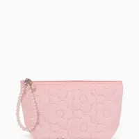 Косметичка дор Цветок 22*6*16, отд на молнии, розовый