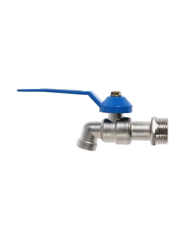 Кран водоразборный ZEIN,1/2", рычаг, укороченный, цинк