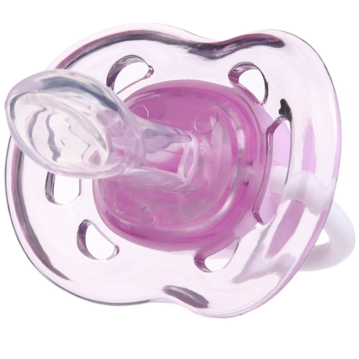 Соска - пустышка силиконовая ортодонтическая, от 6 мес., с колпачком, цвет фиолетовый Соска - пустышка силиконовая ортодонтическая, от 6 мес., с колпачком, цвет фиолетовый