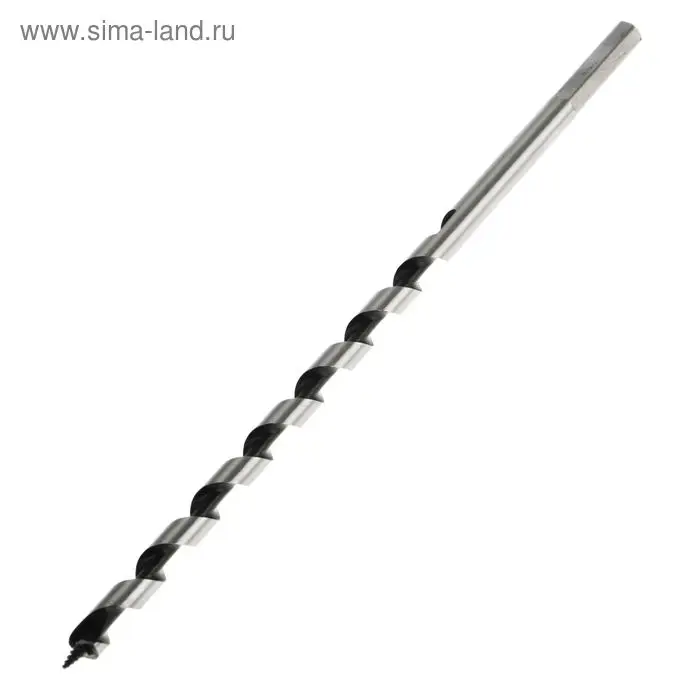 Сверло по дереву шнековое ТУНДРА, шестигранный хвостовик, 8&times;230 мм