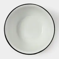 Миска эмалированная, 800 мл, белая