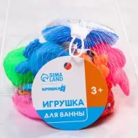 Резиновые игрушки для ванны Крошка Я &laquo;Морские жители&raquo;, с пищалкой, в наборе 10 шт.