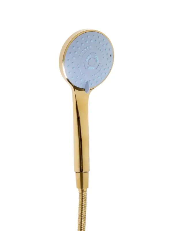 Смеситель для ванны ZEIN Z3891, однорычажный, шланг, держатель, белый/gold=