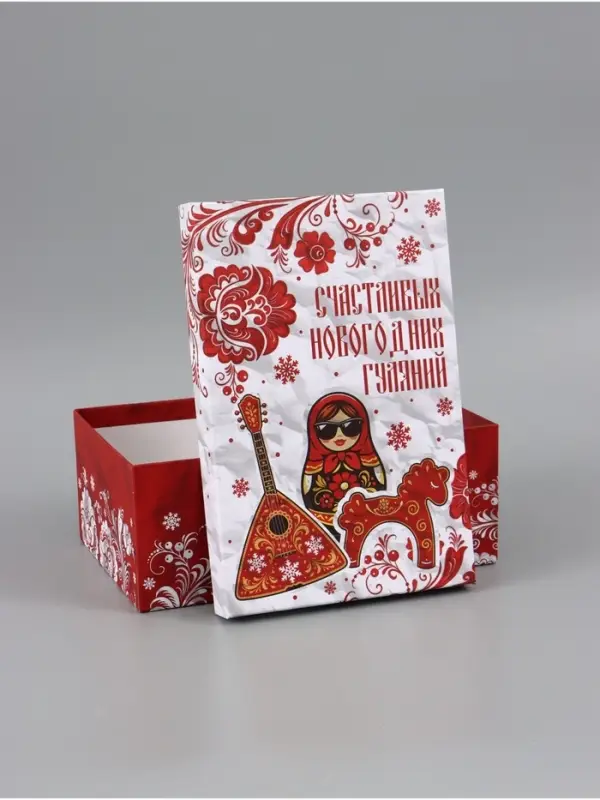 Коробка подарочная, набор 10 в 1 &laquo;Русский стиль&raquo;, 32.5&times;20&times;12.5 - 12&times;7&times;4 см