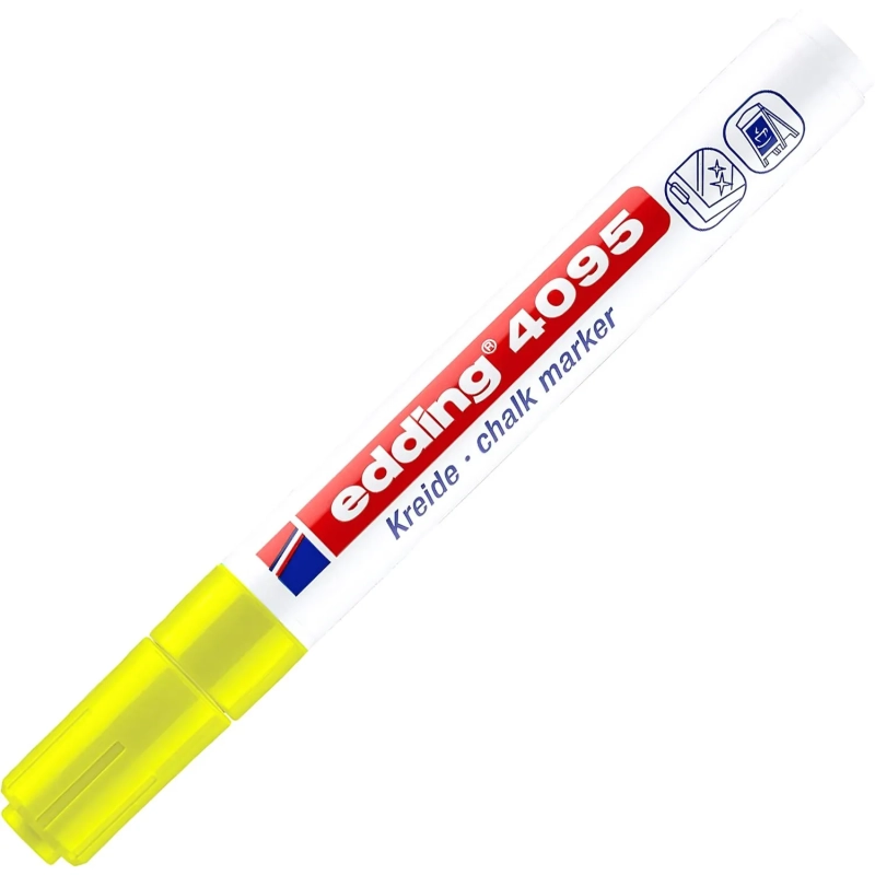 Маркер меловой Edding E-4095 chalk marker жёлтый