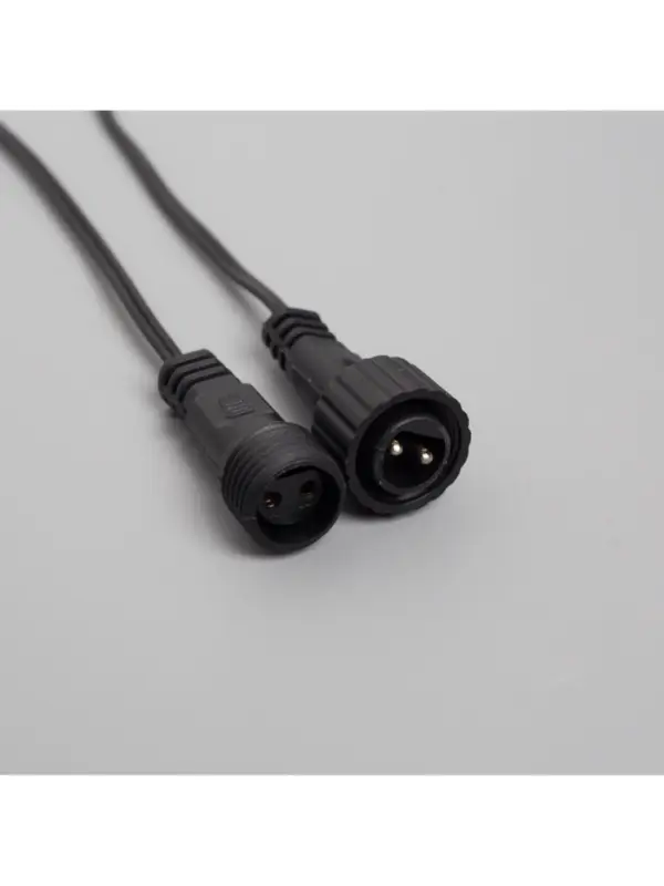 Гирлянда &laquo;Клип-лайт&raquo; 5 нитей по 20 м, IP44, УМС, тёмная нить, 665 LED, свечение мульти, 24 В