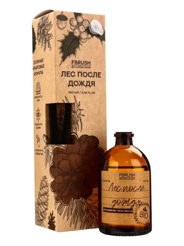 Диффузор ароматический Коллекция BIO Лес после дождя 100 мл Диффузор ароматический Коллекция BIO Лес после дождя 100 мл