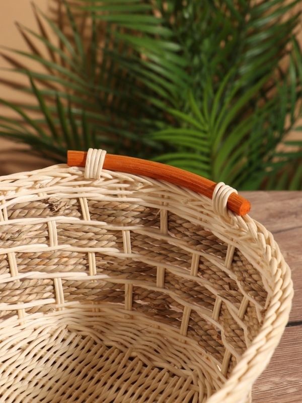 Корзина плетеная 32x25x11 см, ротанг