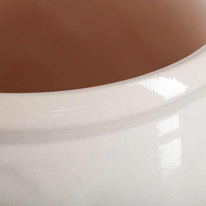 Горшок цветочный Горшок цветочный "Фикус 2" Мозаика белый микс 12л