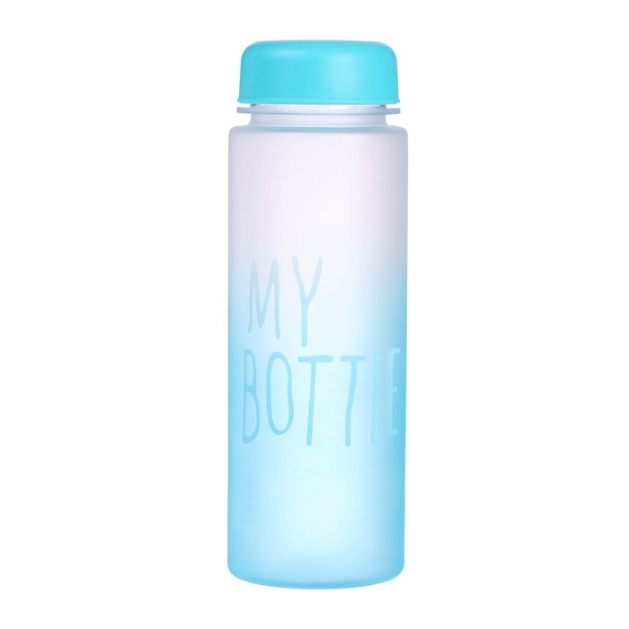 Бутылка для воды, напитков, спортивная, в школу, 500 мл, My bottle,19.5 х 6 см, голубая Бутылка для воды, напитков, спортивная, в школу, 500 мл, My bottle,19.5 х 6 см, голубая