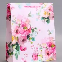 Пакет подарочный ламинированный &laquo;Комплимент&raquo;, 26&times;12&times;32 см
