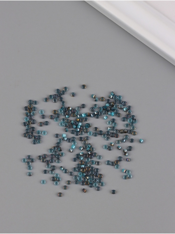 Бисер стекло  9/0  Бисер стекло  9/0 "Цилиндры. Морская волна" двухцветный, не выцветает 450 гр