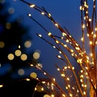 Дерево светодиодное 60 см, 240 LED, USB, свечение янтарно-белое
