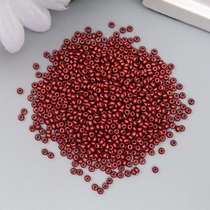 Бисер стекло 11/0  Бисер стекло 11/0 "Металлик. Красное дерево" 10 гр