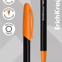 Ручка шариковая ErichKrause. Neo Accent, синий стержень, узел 0.7 мм, МИКС