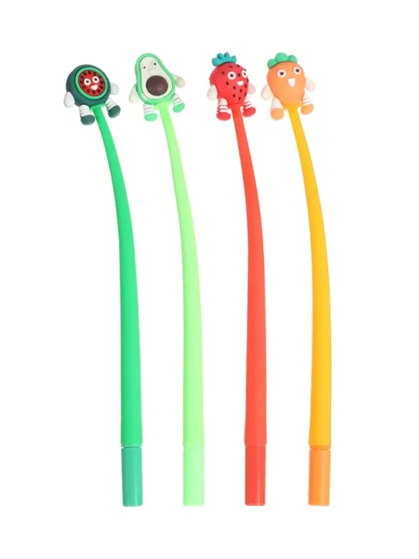 Ручка-прикол Calligrata &laquo;Фрукты&raquo;, гелевая. синий стержень, МИКС