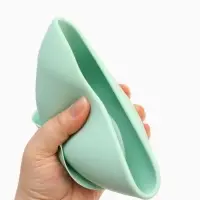 Тарелка детская на присоске и ложка, бирюзовый, Mum&Baby Тарелка детская на присоске и ложка, бирюзовый, Mum&Baby