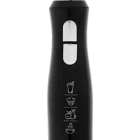 Блендер Sakura SA-6266SBK, погружной, 600 Вт, 2 скорости, стакан 0.7 л, чоппер 0.5 л, венчик