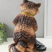 Копилка для денег &laquo;Енот с метлой&raquo;, 38&times;26&times;24, серый