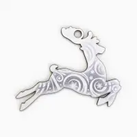 Ёлочная игрушка деревянная &laquo;Новый год: олень&raquo;, набор 10 шт.