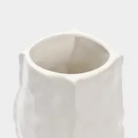 Ваза настольная керамика "Габино" 18,5х12 см, белый