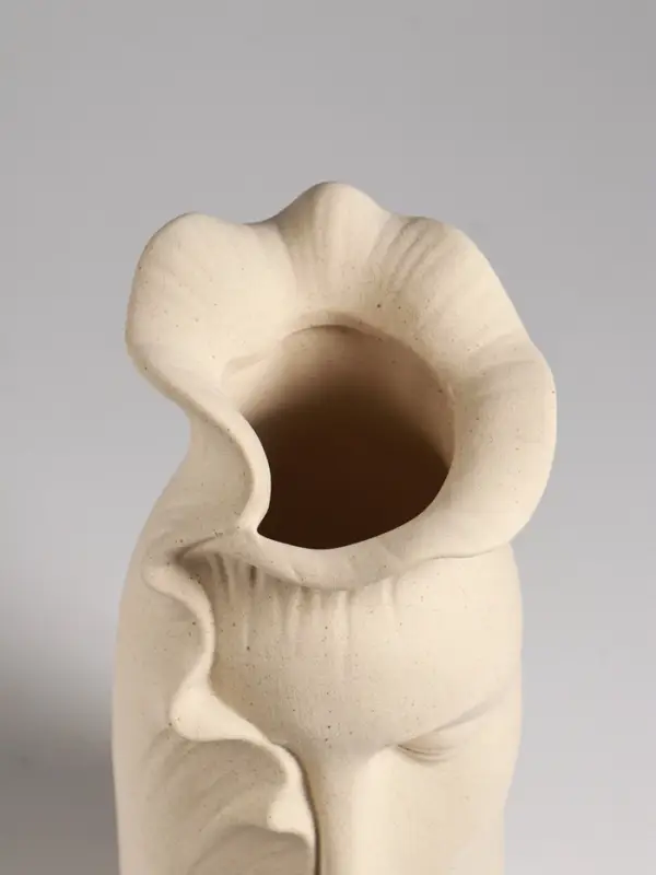 Ваза настольная керамика Ваза настольная керамика "Терсеро" 23,5х10 см, бежевый