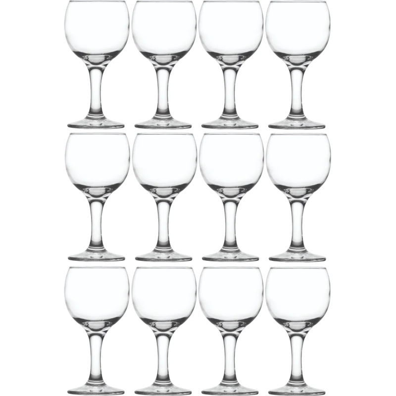 Бокал для&nbsp;вина Бистро&nbsp;225&nbsp;мл.&nbsp;d=74&nbsp;мм.&nbsp;h=150&nbsp;мм. 12шт/уп