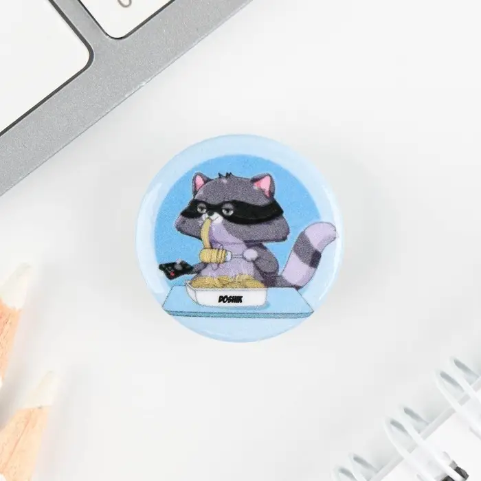 Значок металлический , закатной «Треш персонажи», 25 мм, МИКС Значок металлический , закатной «Треш персонажи», 25 мм, МИКС