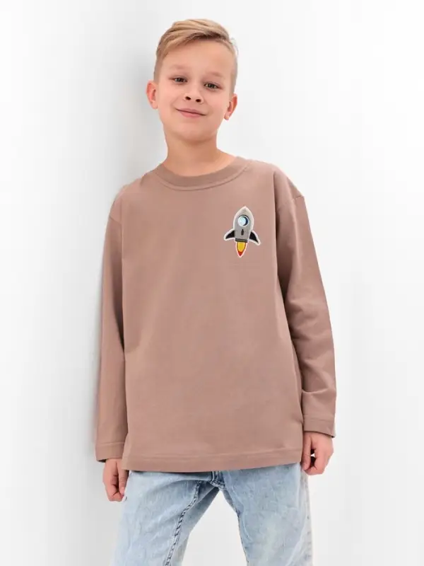 Термоаппликация «Ракета», 8.5×6 см, серая Термоаппликация «Ракета», 8.5×6 см, серая