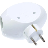 Розетка разветвитель (тройник) с/з 16А Makel 10015