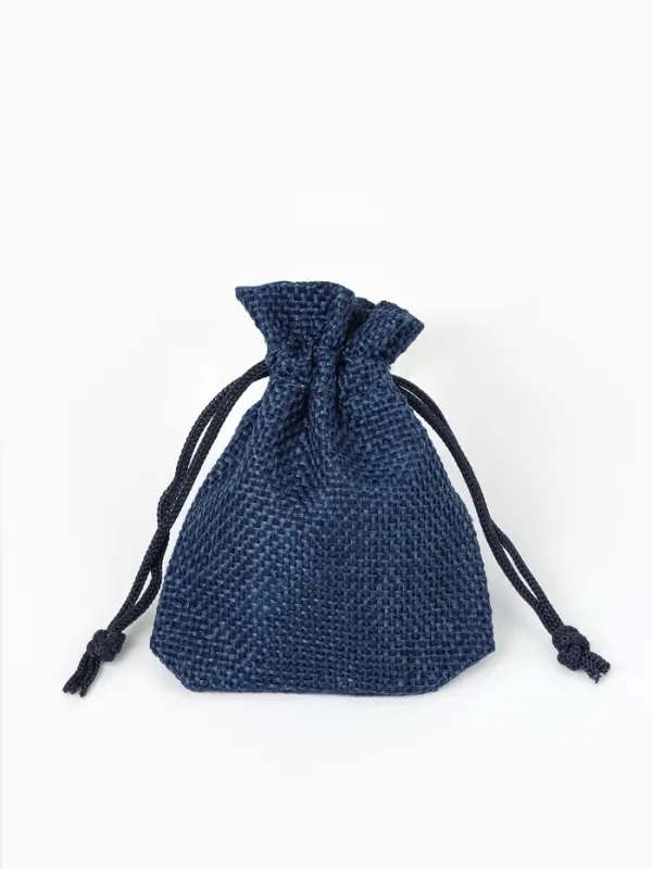 Мешочек подарочный &laquo;Льняной&raquo; 7&times;9, синий