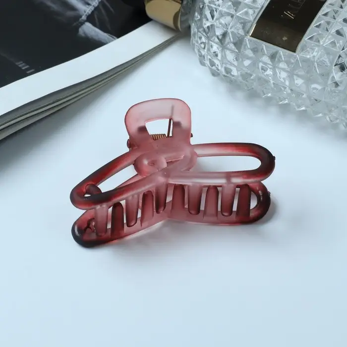 Крабик для волос «Кэнди», матовый скрепки, 7 см, МИКС