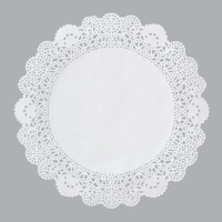 Салфетки ажурные AVIORA бумажные круглые D16см 250шт/уп