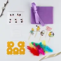 Набор для украшения кулича &laquo;Цыплята&raquo; на пасху, 12&times;16&times;1 см