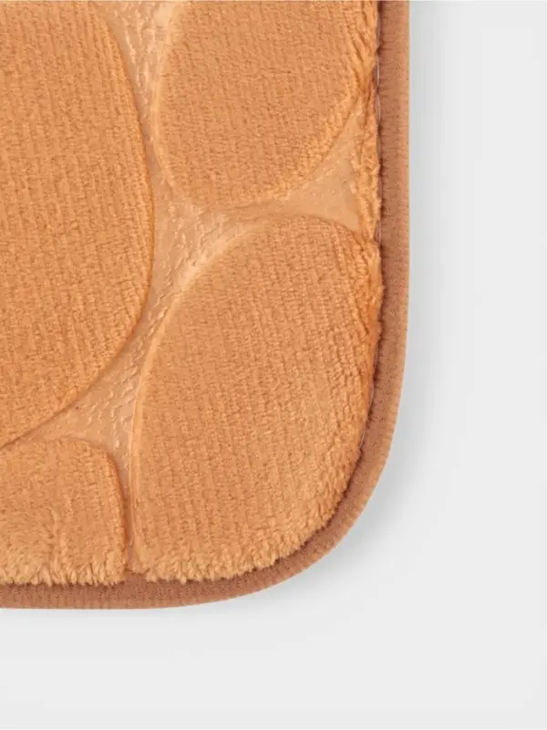 Коврики для ванной и туалета Доляна &laquo;Камни&raquo;, 2 шт., 40&times;50, 50&times;80 см, бежевые