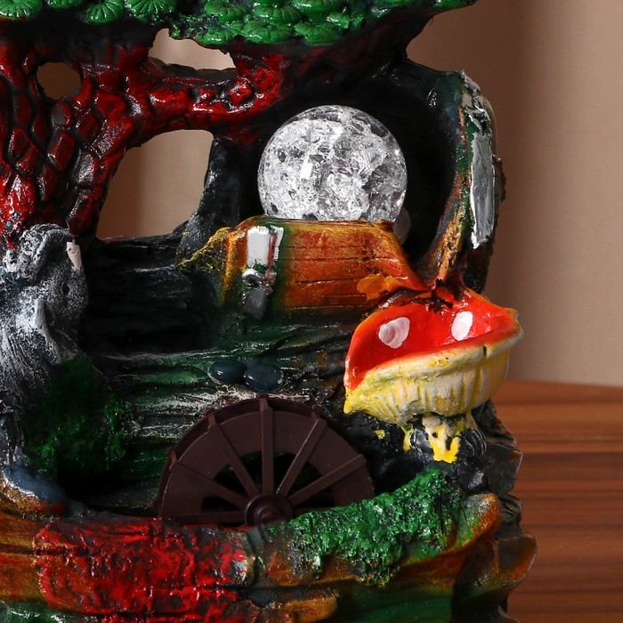 Фонтан Фонтан "Слоник у дерева" 11х14х20 см (с подсветкой)