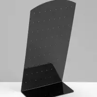 Подставка под серьги QF, 36 пар, 9&times;4.5&times;19 см, чёрная