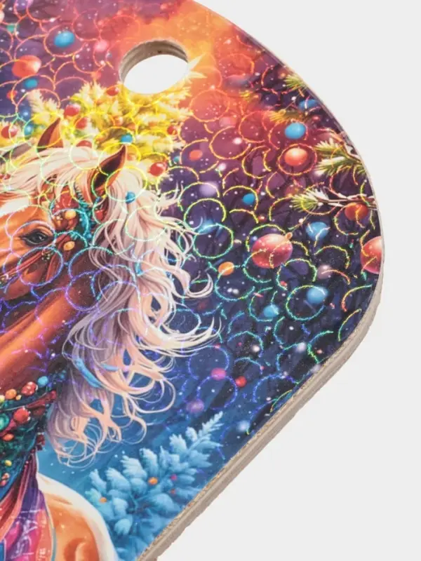 Доска разделочная сувенирная Дарим Красиво «Символ года. Любви и нежности!», дерево, 27.5×19.5×0.5 см, разноцветная