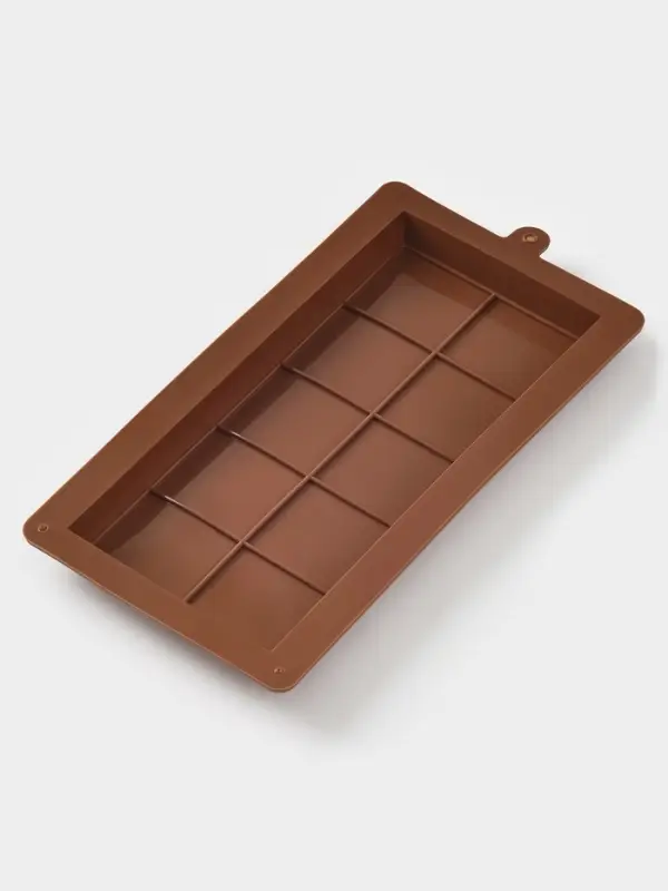 Форма для дубайского шоколада "Классика" 25,5x13,5x2,5 см, цвет коричневый