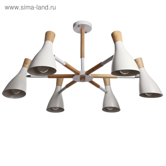 Люстра Люстра "Марокко" 6х40Вт E27 белый 90х90х58,5 см BayerLux