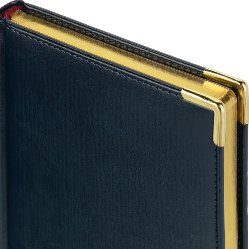 Ежедневник недатированный А5+, 145х205,Sidney Nebraska,син,з.уг 3-128/14