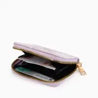 Кошелёк женский на молнии, 8.5&times;2.5&times;10.5 см, розовый