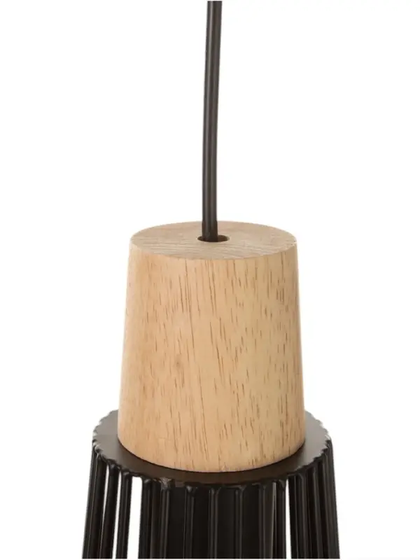 Светильник потолочный BayerLux &laquo;Крит&raquo;, 1&times;40 Вт, Е27, черный/коричневый, 25&times;25&times;37(137)см