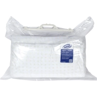 Одеяло Luscan 140х205 стеган, 350гр/м2 (иск. леб. пух/тик ПЭ), бел. шашечки