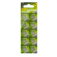 Батарейка GP G13/LR1154/LR44/357A/A76 BL10 Alkaline 1.5V отрывные (10/250/5000)