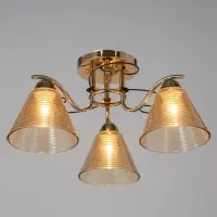 Люстра &laquo;Кольцо&raquo; 3&times;40 Вт Е27 золото 48&times;48&times;24 см