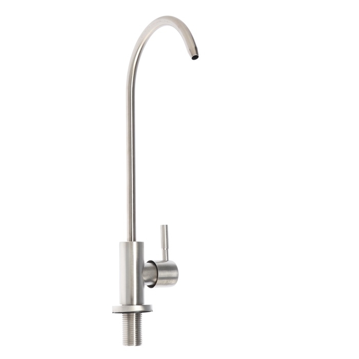 Кран для всех видов бытовых фильтров ZEIN К-04, нержавеющая сталь, сатин Кран для всех видов бытовых фильтров ZEIN К-04, нержавеющая сталь, сатин