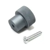 Ручка-кнопка CAPPIO PK328, d=23 мм, цвет графит, 8 шт.