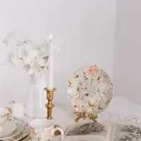 Тарелка WY Pink O'hara, d=20 см, фарфор, зелёная