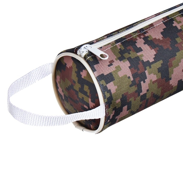 Пенал-тубус школьный на молнии Пенал-тубус школьный на молнии "Миллитари" Calligrata, хаки